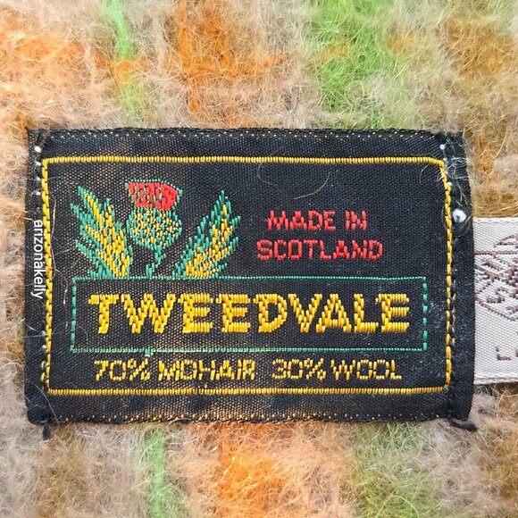 Vintage PERFECT Mohair Wool Scarf Retro London Bermuda - Picture 4 of 10